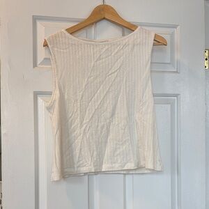 Doen Cream Pointelle Tank Top